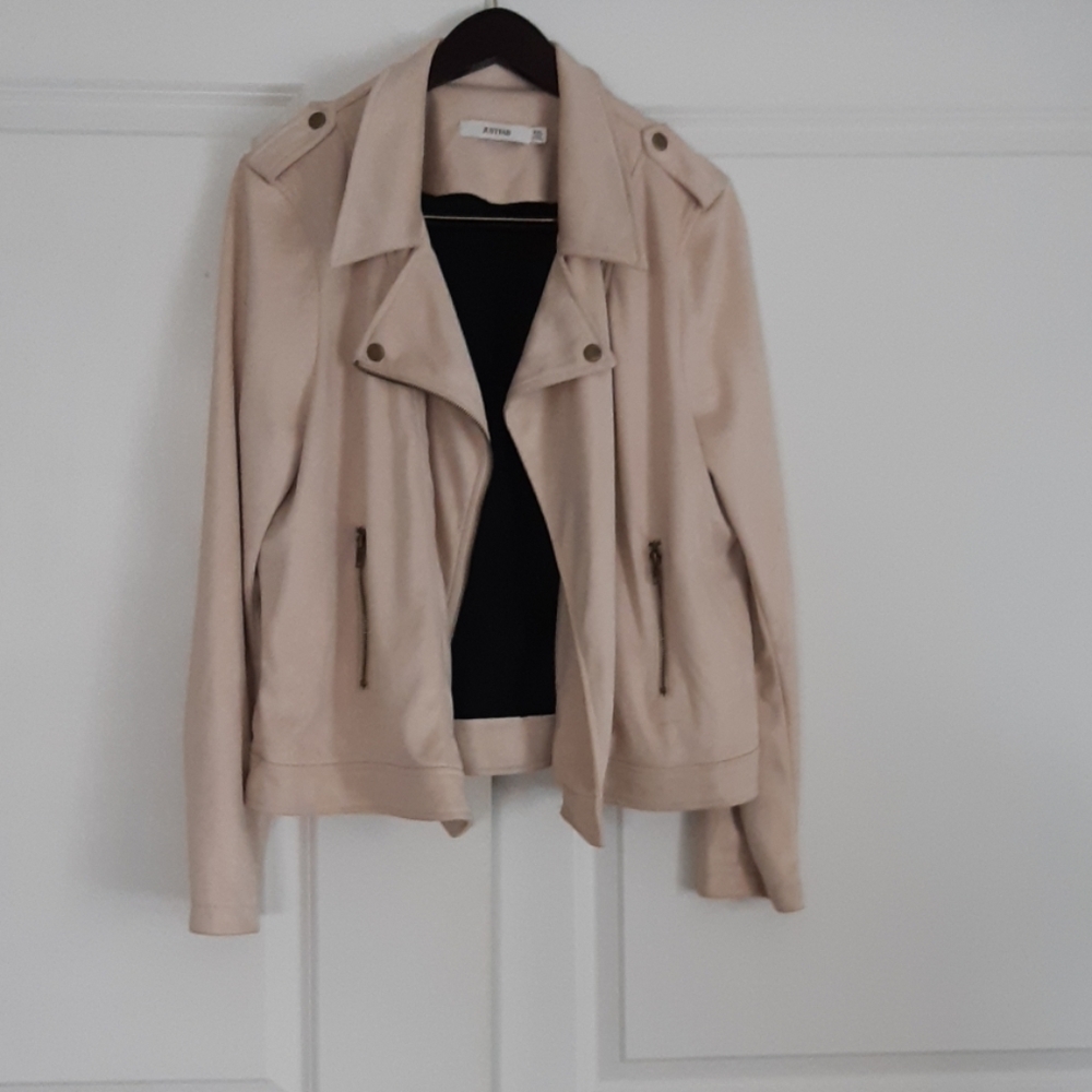 JustFab Women's Moto Jacket XXL